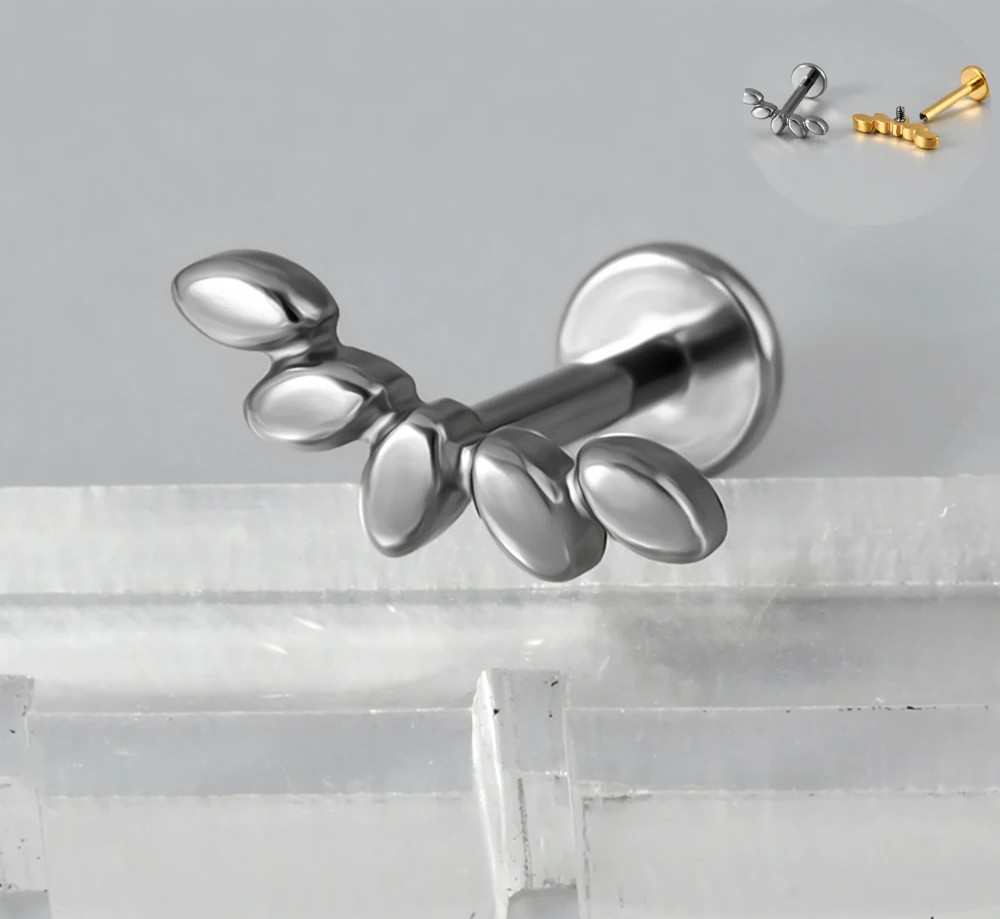 Butterfly Wing Stud in Silver