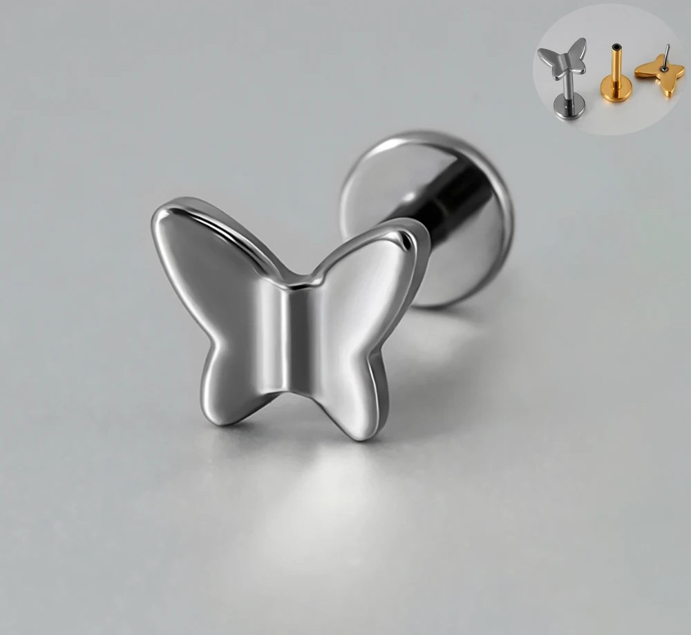 Pearl Drop Stud in Silver